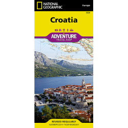 Croatia Adventure Travel Map 3324