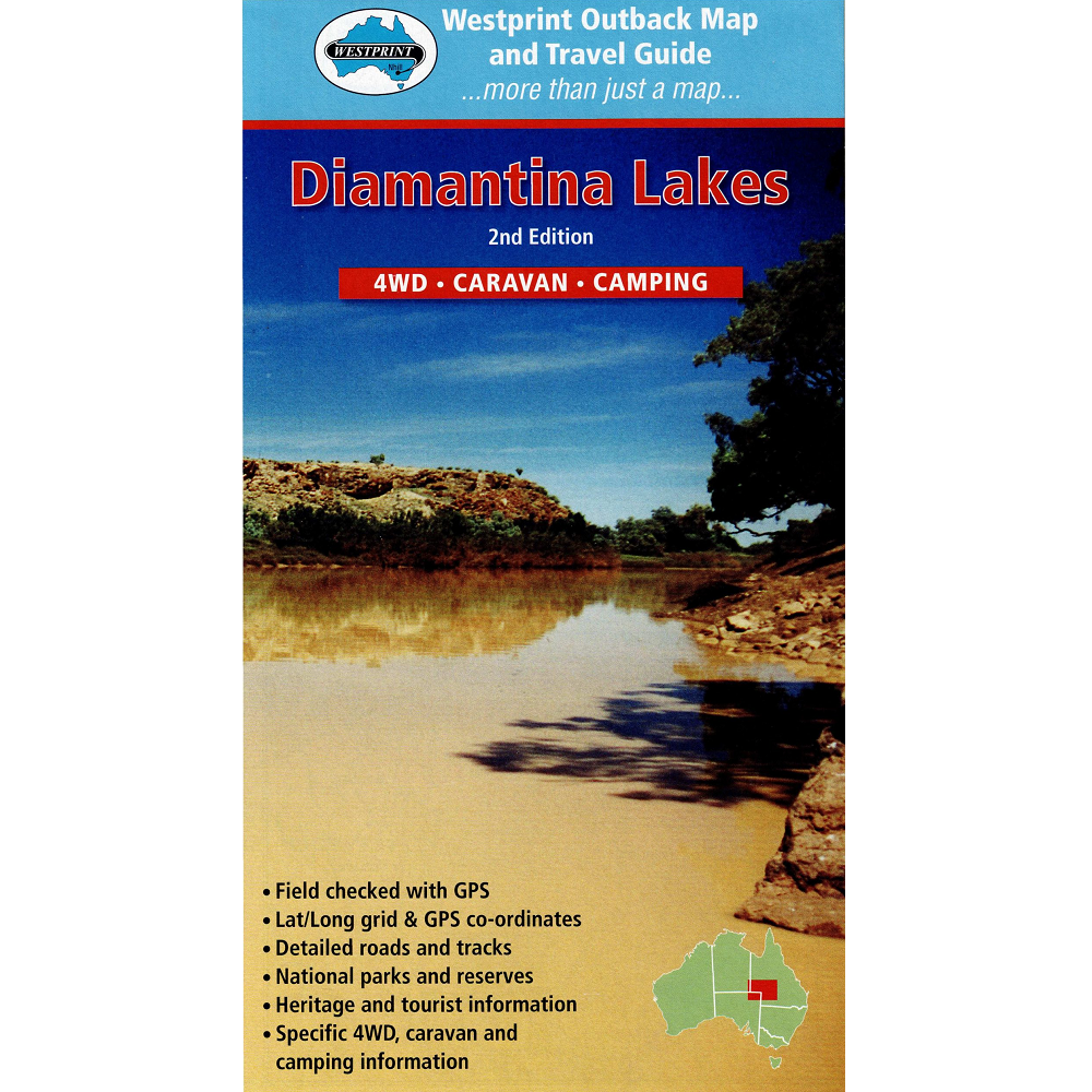 Diamantina Lakes Map