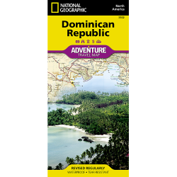 Dominican Republic Adventure Travel Map 3102