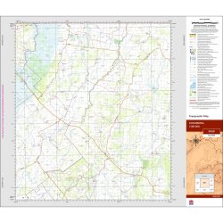 Dunumbral 1:100k NSW Topo Map 8539