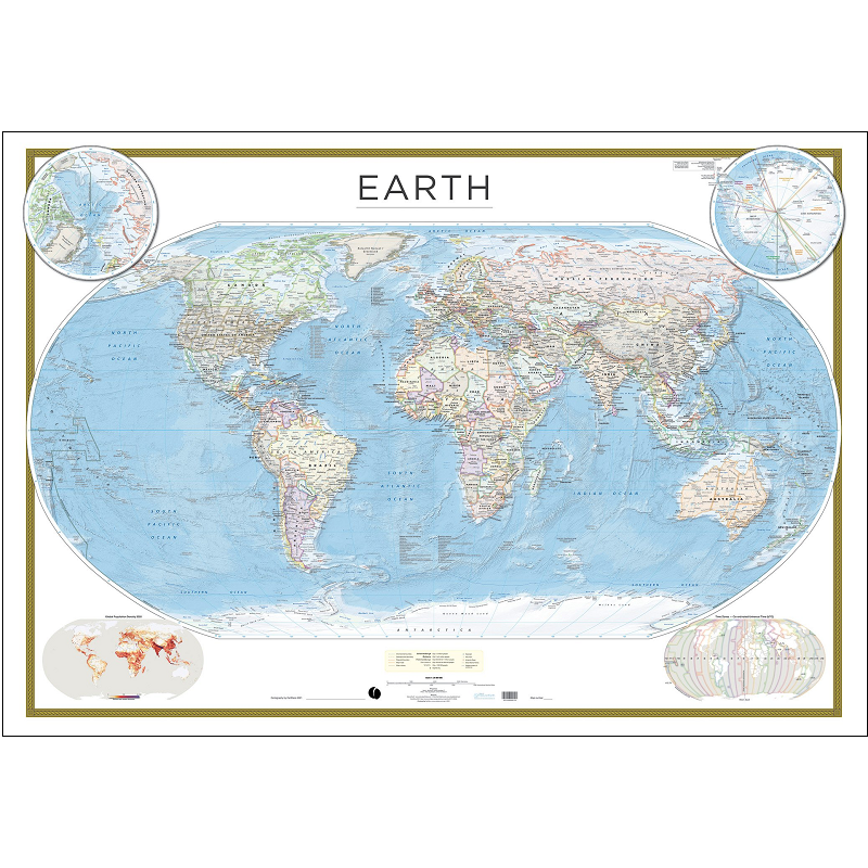 Earth Wall Map