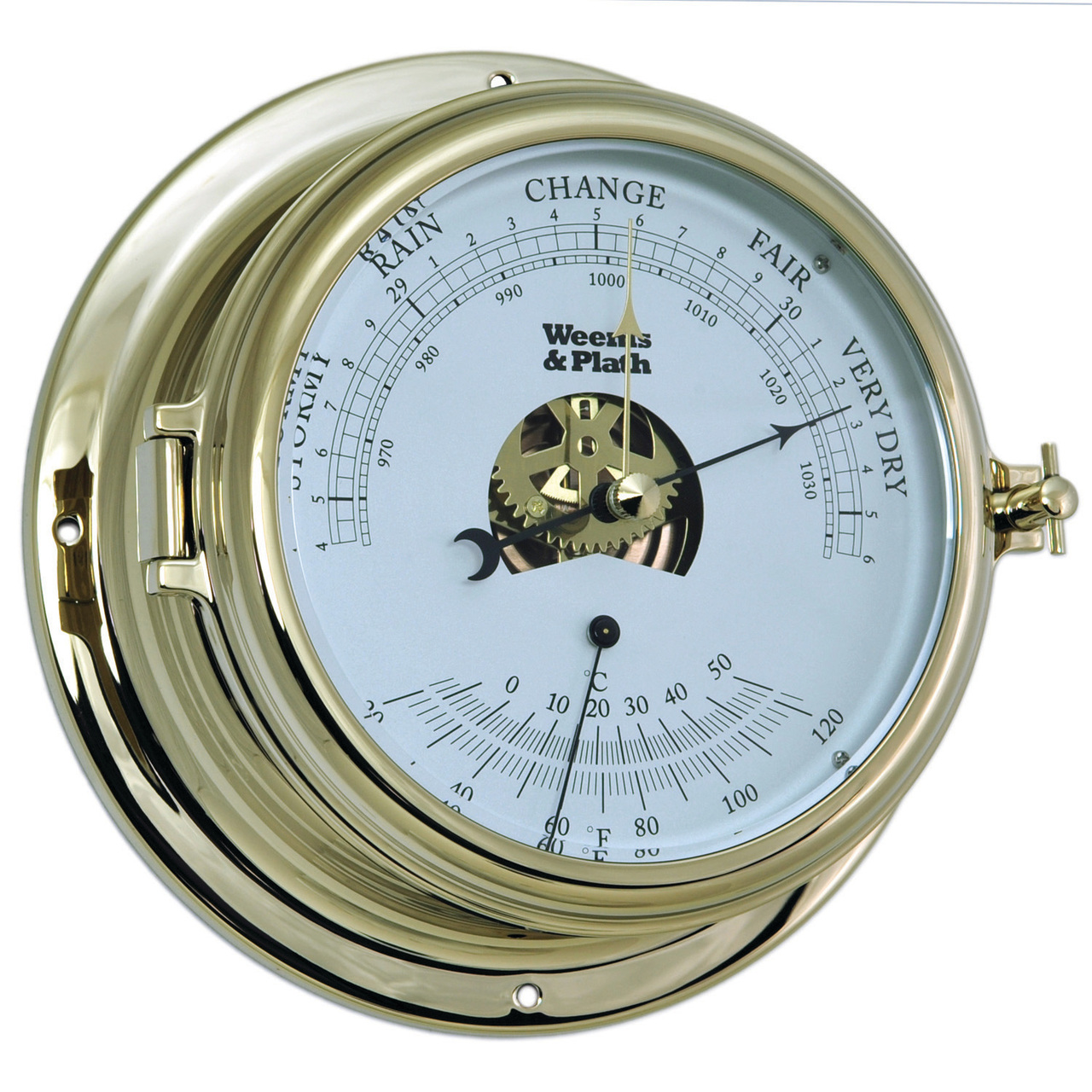 Endurance II 135 Brass Barometer/Thermometer