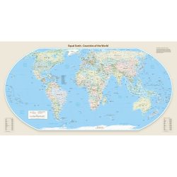 Equal Earth World Wall Map