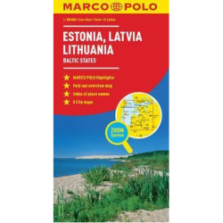Estonia, Latvia & Lithuania Map