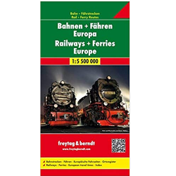 Europe Railways & Ferries Map