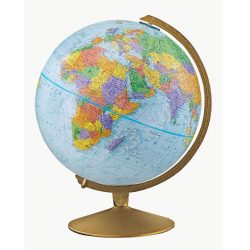 30cm "Explorer" Classic Political Globe - Gold Stand