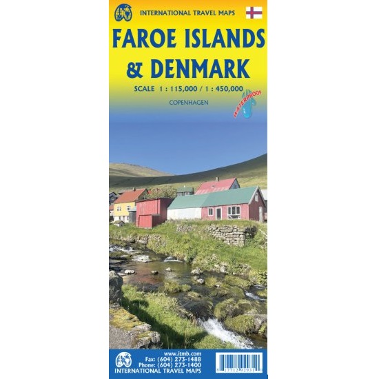 Faroe Islands & Denmark Travel Reference Map