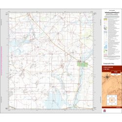 Fords Bridge 1:100k NSW Topo Map 7938