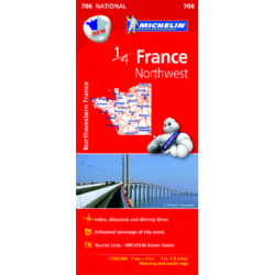 France Northwest Road Map 706