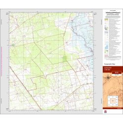 Glenariff 1:100k NSW Topo Map 8236