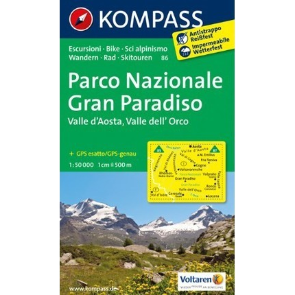 Gran Paradiso National Park Map