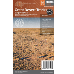 Great Desert Tracks Simpson Desert Map Hema
