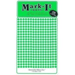 Green Mark-It Dot Stickers 1/8"