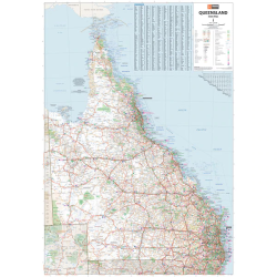 Queensland State Wall Map