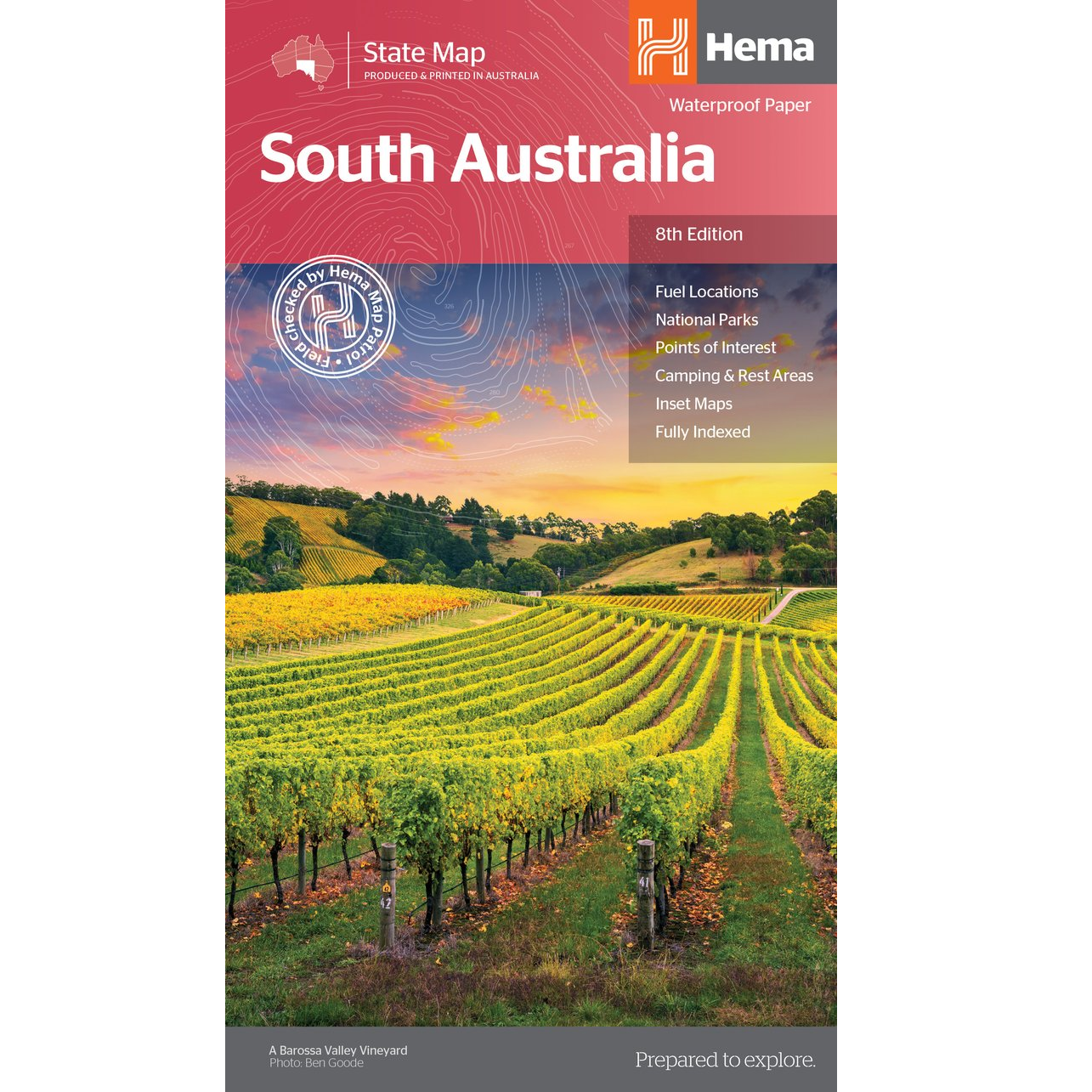 South Australia State Road Map
