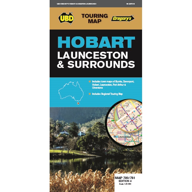 Hobart, Launceston & Surrounds Road Map 780/781
