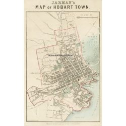 Jarman's Map of Hobart Town 1858