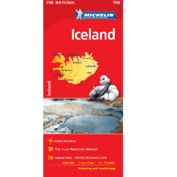 Iceland Road Map 750