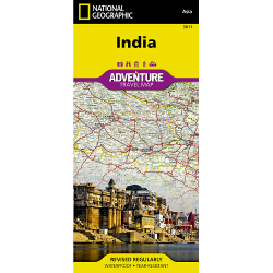 India Adventure Travel Map 3011