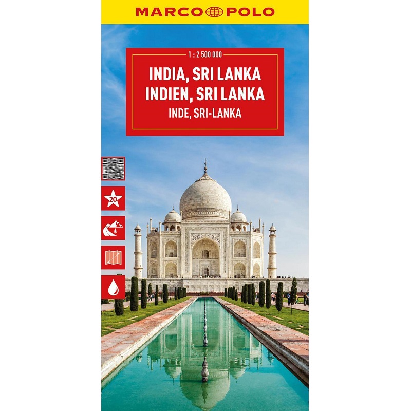 India, Sri Lanka, Nepal, Bangladesh Map