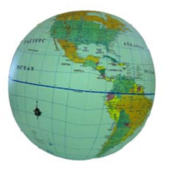 Inflatable World Globe 30cm