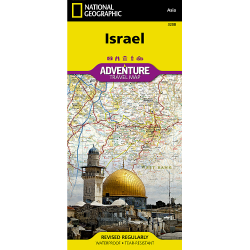 Israel Adventure Travel Map 3208