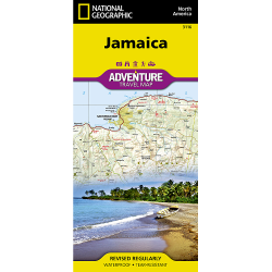 Jamaica Adventure Travel Map 3116