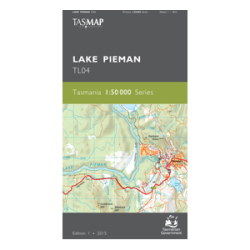 Lake Pieman 1:50,000 Topo Map