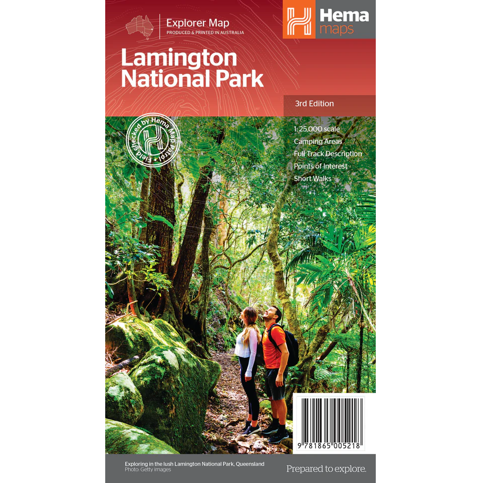 Lamington National Park Map
