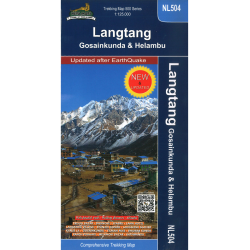 Langtang Gosainkunsa & Helambu Nepal Trekking Map (NL504)