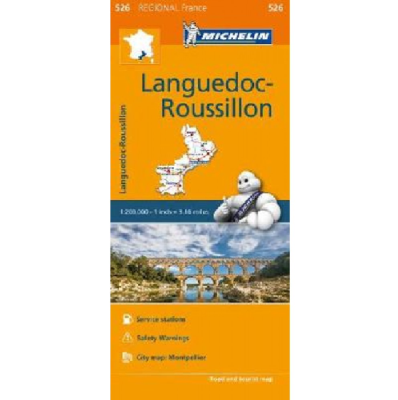 Languedoc-Roussillon Regional France Map 526