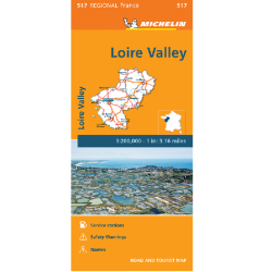 Loire Valley Regional France Road Map 517
