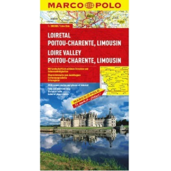 Loire Valley, Poitou-Charente, Limousin Map (France)