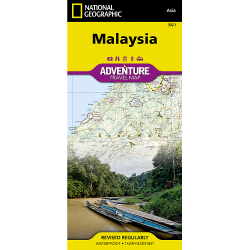 Malaysia Adventure Travel Map 3021