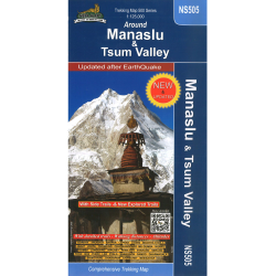 Manaslu & Tsum Valley Trekking Map NS505
