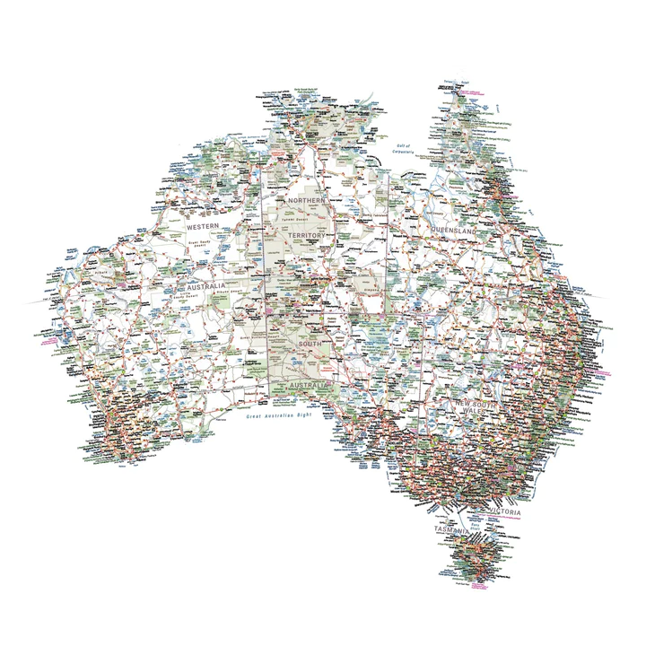 Map of Australia Decal Sticker