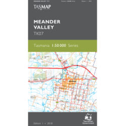 Meander Valley 1:50,000 Topo Map