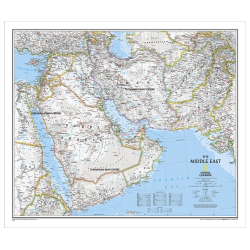 Middle East Classic Wall Map