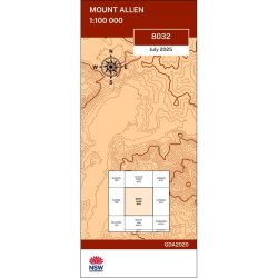 Mount Allan 100k NSW Topo Map 8032