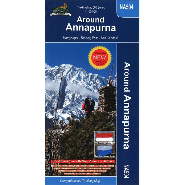 NA504 Around Annapurna Nepal Trekking Map 1:100k