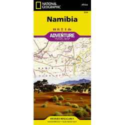 Namibia Adventure Travel Map 3209