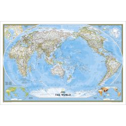 World Classic Pacific Centred Wall Map 111 x 77cm