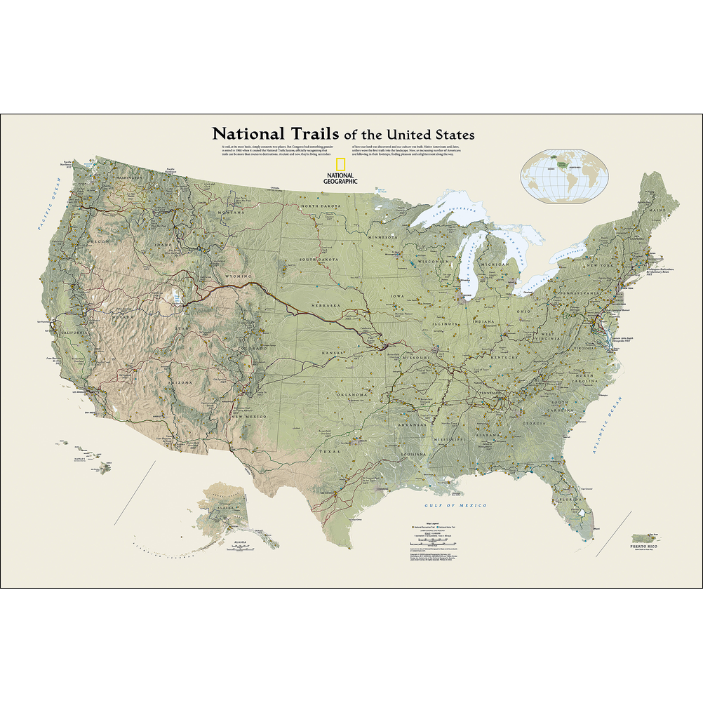 National Trails of the United States Map - Image 2