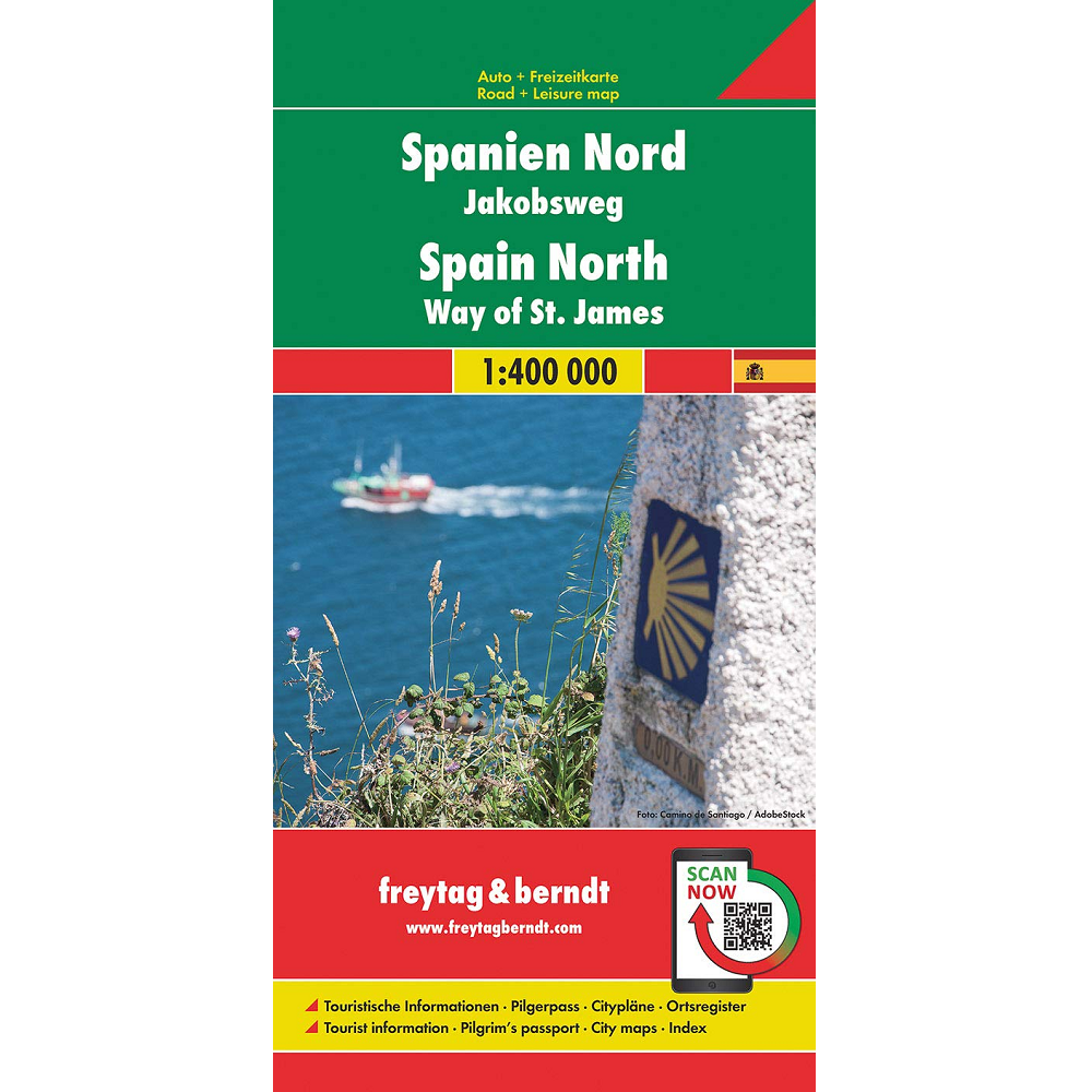 Spain North, Way of St James Map
