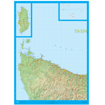 North West Tasmania Map - Flat