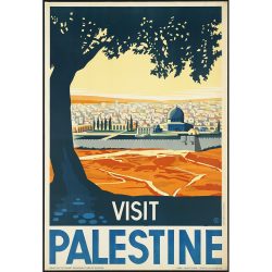 Visit Palestine Vintage Travel Print