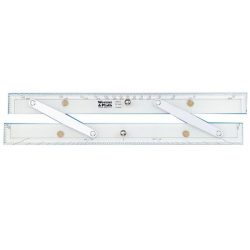 Parallel Rule with Protractor Scale 15" (380mm)