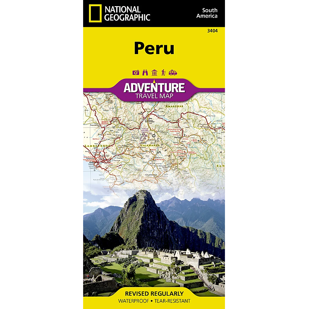 Peru Adventure Travel Map 3404
