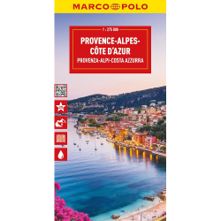Provence Alps Cote d'Azur Road Map