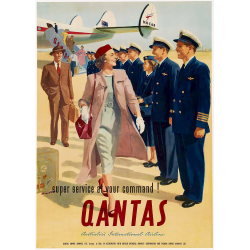 Qantas Super Service At Your Command Print